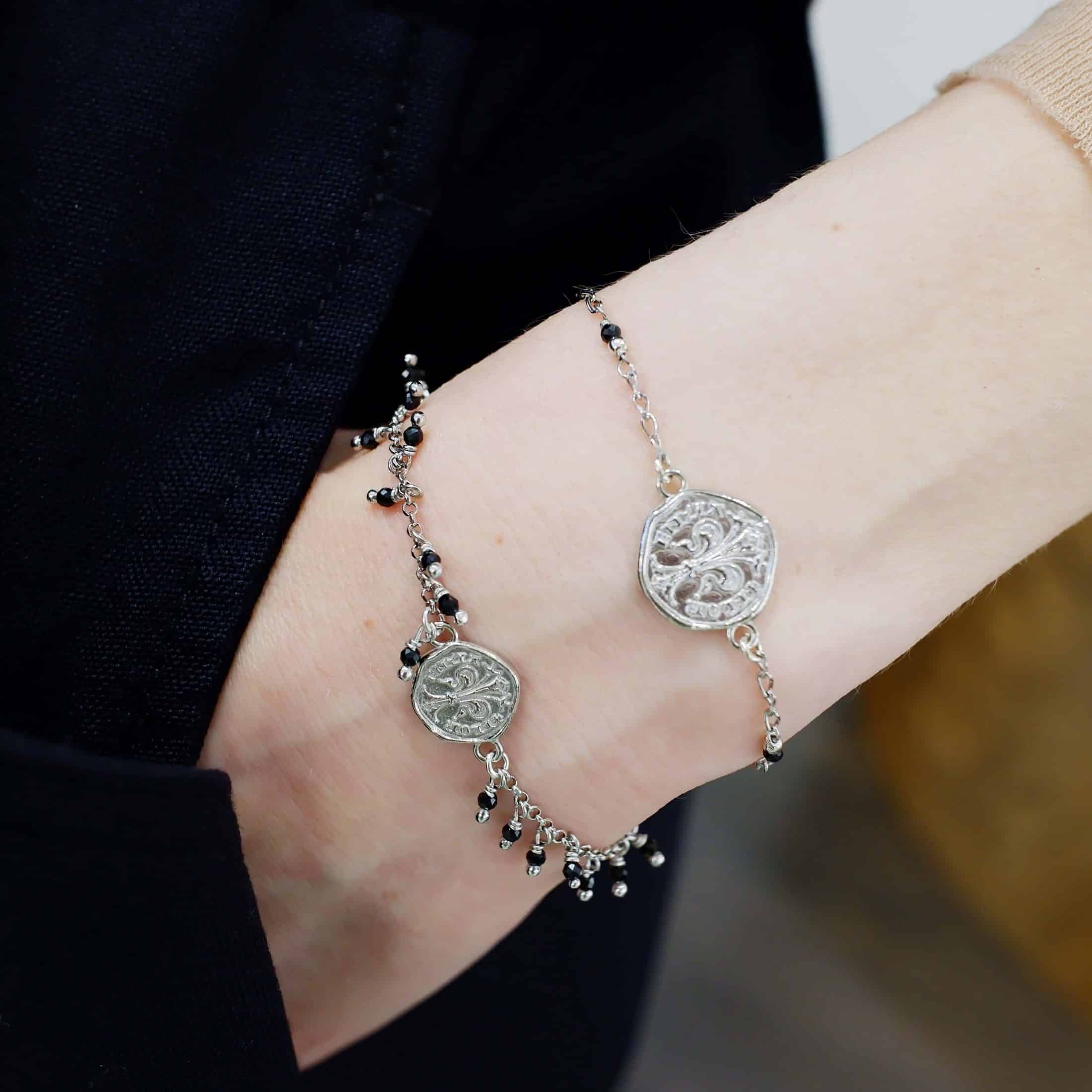 Bracelet with Florentine Fiorino and Black Spinel - Image 5