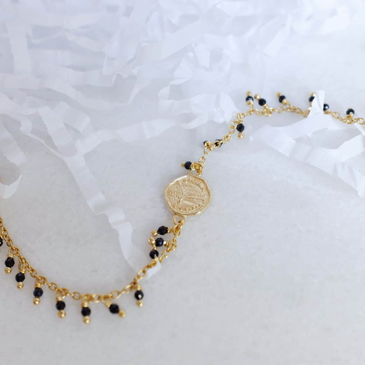 Bracelet with Florentine Fiorino and Black Spinel - Image 6