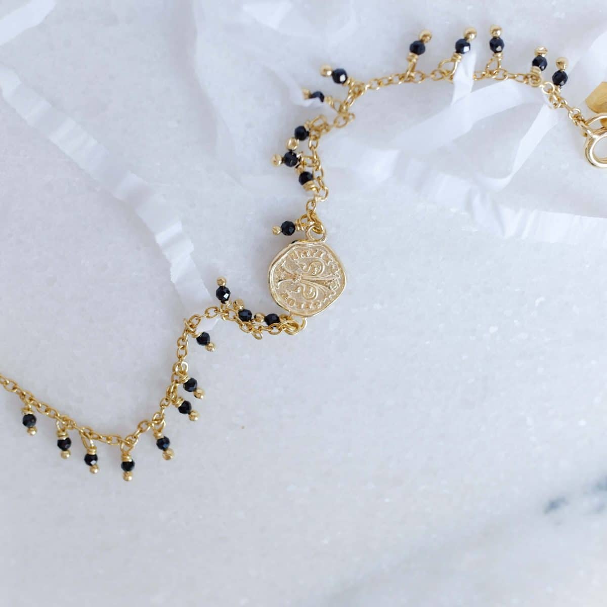 Bracelet with Florentine Fiorino and Black Spinel - Image 3