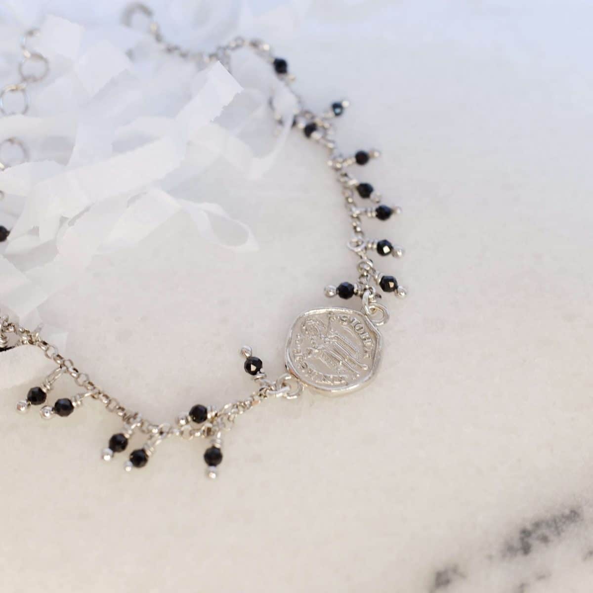Bracelet with Florentine Fiorino and Black Spinel - Image 4