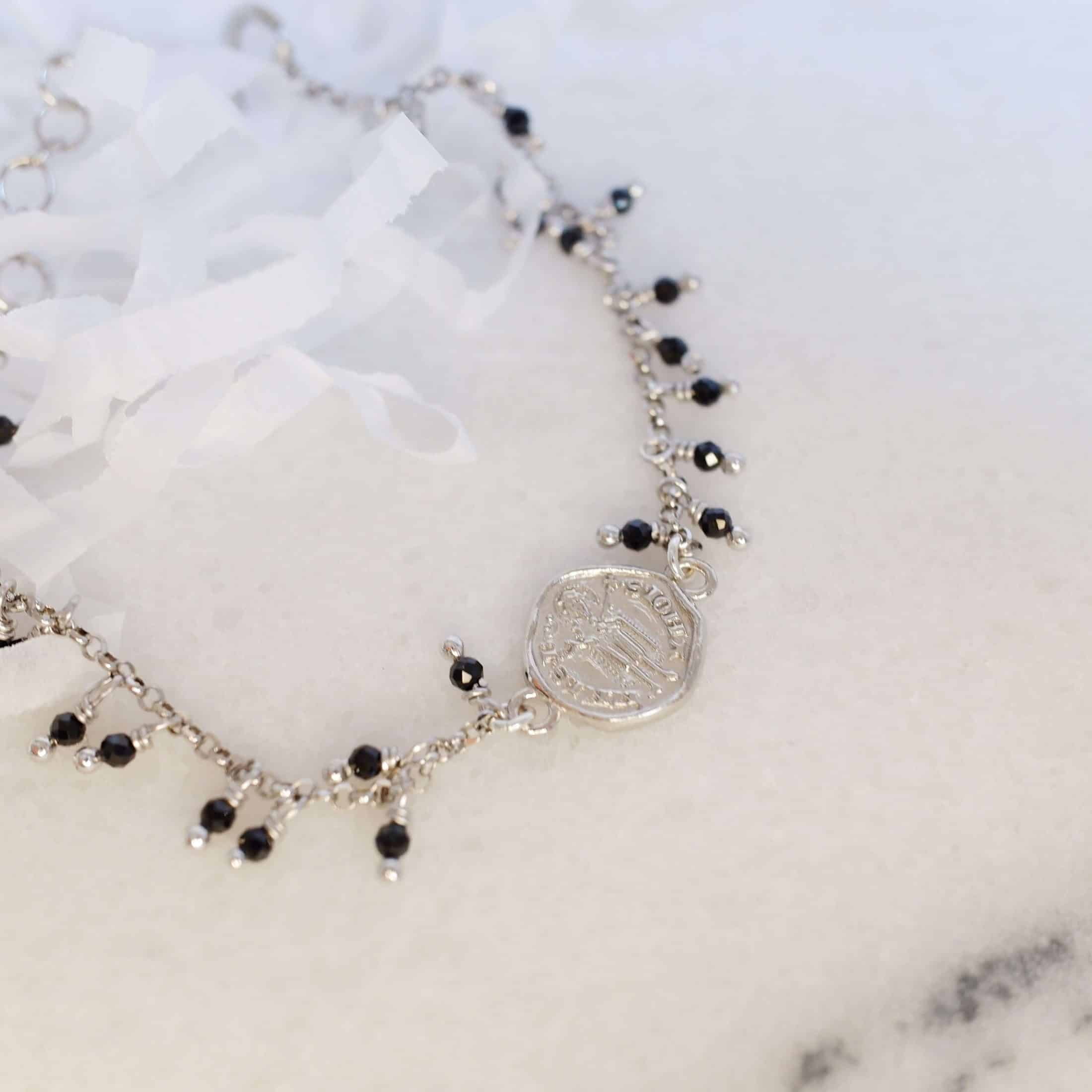 Bracelet with Florentine Fiorino and Black Spinel - Image 4